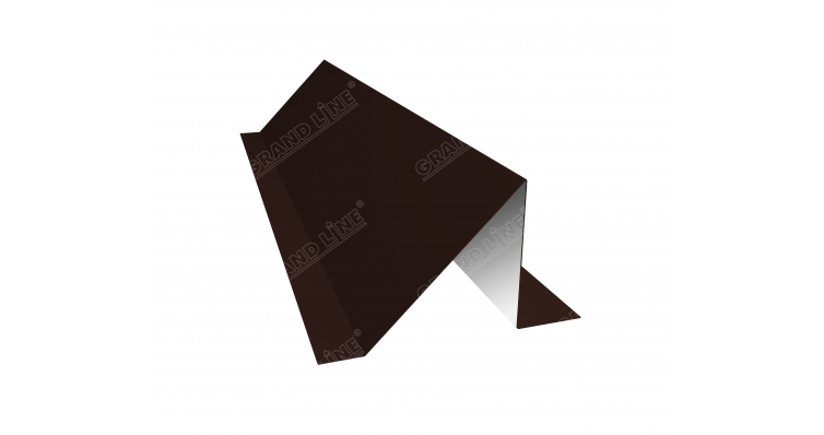 Планка снегозадержания 0,5 GreenСoat Pural с пленкой RR 887 шоколадно-коричневый (RAL 8017 шоколад)