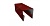 Планка П-образная заборная 20 0,5 Satin с пленкой RAL 3011 коричнево-красный