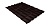Металлочерепица классик 0,45 PE-Matt RAL 8017 шоколад