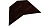 Планка конька плоского 145х145 0,5 GreenCoat Pural с пленкой RR 32 темно-коричневый (RAL 8019 серо-к