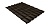 Металлочерепица классик Grand Line 0,5 Velur RR 32 темно-коричневый