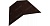Планка конька плоского 190х190 0,5 Atlas с пленкой RAL 8017 шоколад
