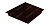 Колпак на столб 390х390мм 0,4 PE с пленкой RR 32 темно-коричневый