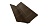 Планка ендовы верхней фигурной 150x150 0,45 PE с пленкой RR 32 темно-коричневый