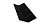 Планка ендовы верхней 145х145 0,5 Satin с пленкой RAL 9005 черный