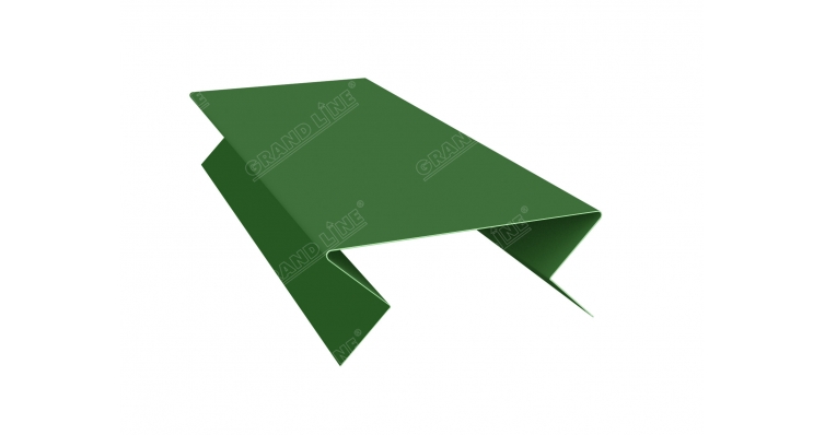 Планка угла внешнего составная нижняя 0,45 PE с пленкой RAL 6002 лиственно-зеленый