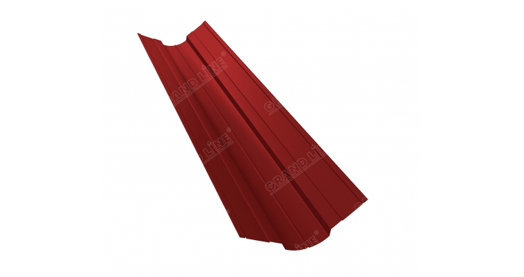 Планка ендовый верхней фигурной 70x70 0,5 Satin RAL 3011 коричнево-красный