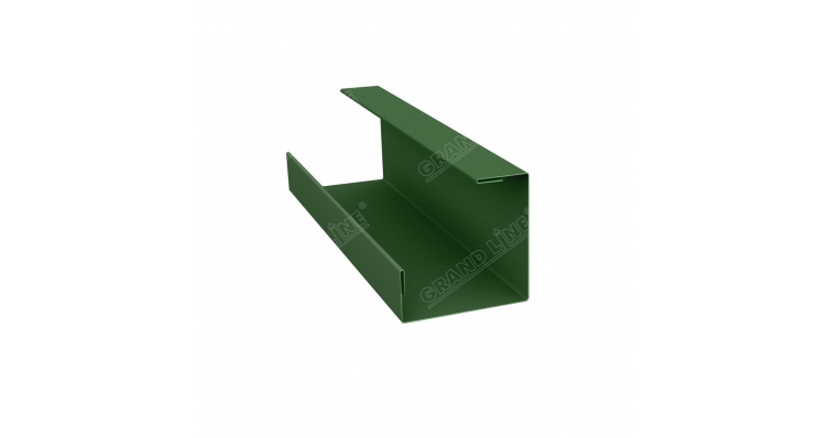 Планка угла внутреннего составная нижняя 0,45 PE с пленкой RAL 6002 лиственно-зеленый