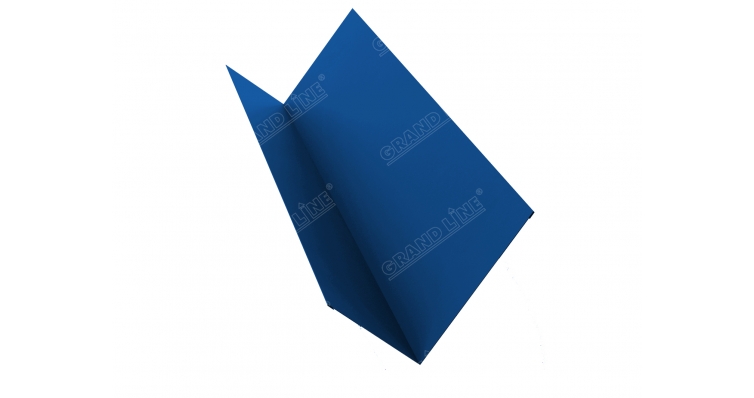 Планка примыкания 90х140 0,5 Satin с пленкой RAL 5005 сигнальный синий