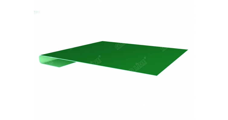 Планка завершающая 0,45 PE с пленкой RAL 6029 мятно-зеленый