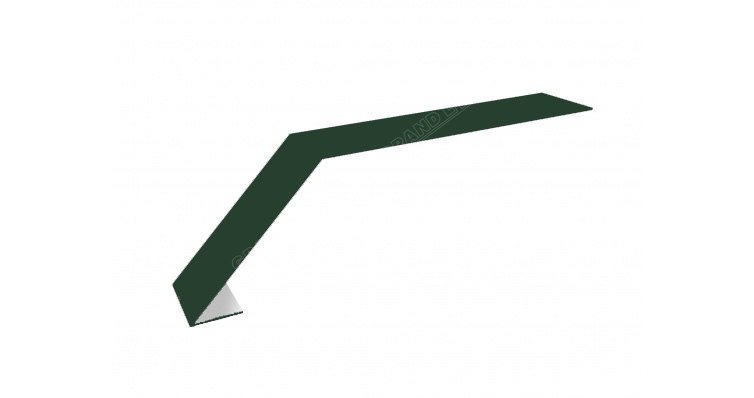 Планка капельник 100х60 0,5 GreenСoat Pural Matt RR 11 темно-зеленый (RAL 6020 хромовая зелень)