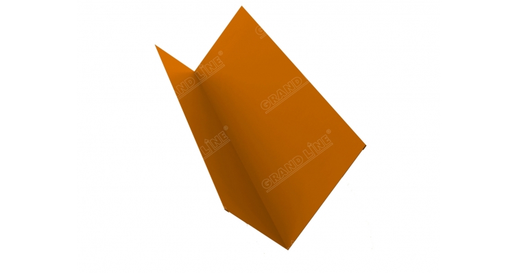 Планка примыкания 150х250 0,5 Satin с пленкой RAL 2004 оранжевый