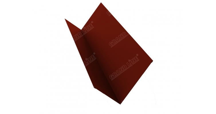 Планка примыкания 90х140 0,45 PE с пленкой RAL 3009 оксидно-красный