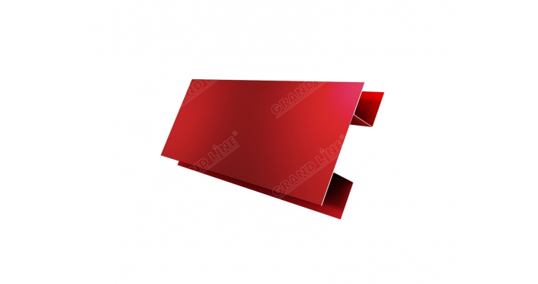 Планка H-образная 0,45 PE с пленкой RAL 3011 коричнево-красный