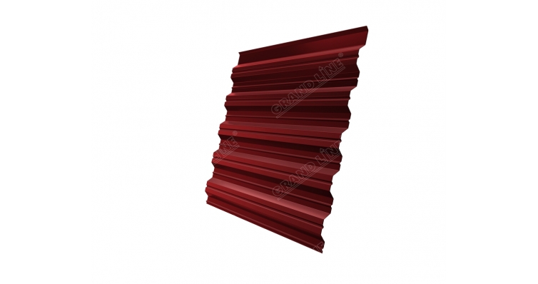 Профнастил HC35A 0,5 Satin RAL 3011 коричнево-красный DRIP