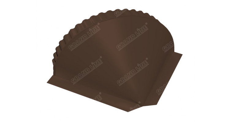 Заглушка малая конусная GreenСoat Pumatt RR 887 шоколадно-коричневый (RAL 8017 шоколад)