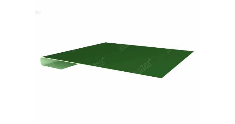 Планка завершающая 0,5 Satin с пленкой RAL 6002 лиственно-зеленый