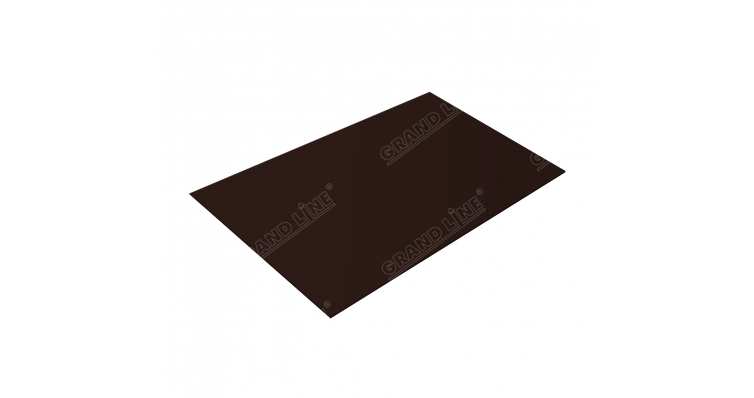 Плоский лист 0,5 Quarzit RAL 8017 шоколад Metallic