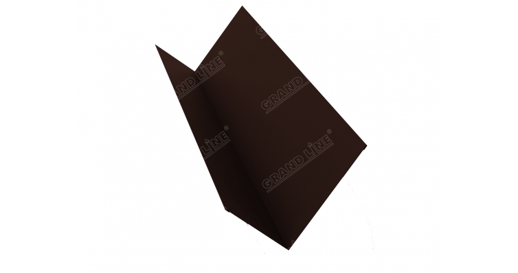 Планка примыкания 90х140 0,45 PE-matt с пленкой RAL 8017 шоколад