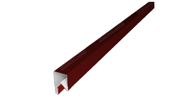 Планка П-образная заборная 17 0,4 PE с пленкой RAL 3011 коричнево-красный