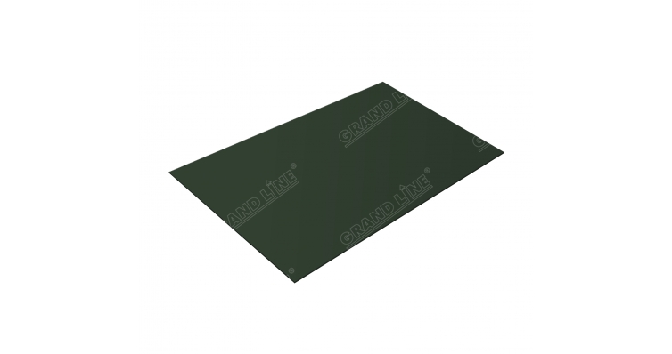 Плоский лист 0,5 Velur с пленкой RAL 6020 хромовая зелень