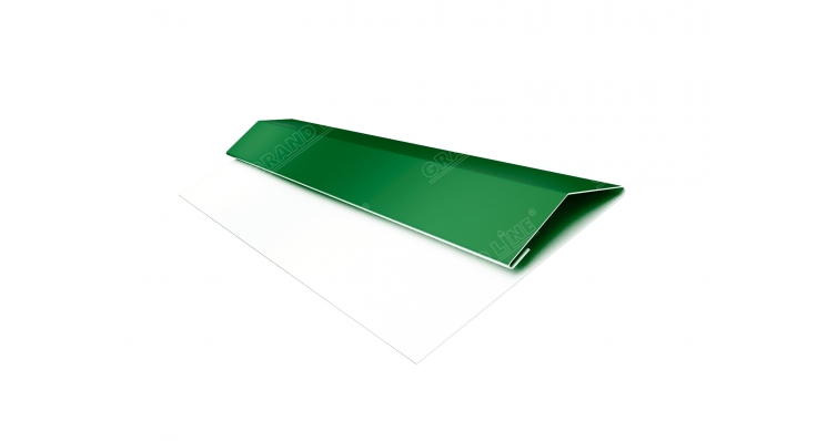 Планка стартово-финишная (Блок-хаус, Экобрус) 0,5 Satin с пленкой RAL 6002 лиственно-зеленый