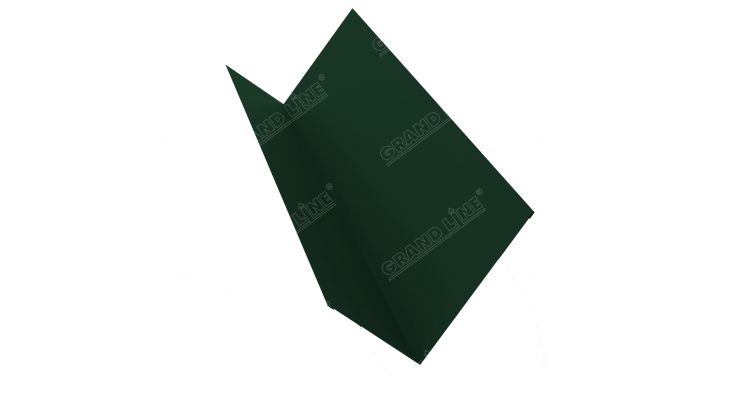 Планка примыкания 90х140 0,5 GreenСoat Pural с пленкой RR 11 темно-зеленый (RAL 6020 хромовая зелень