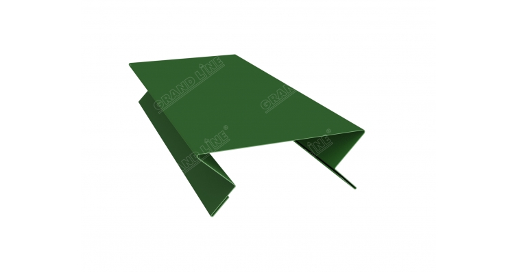 Планка угла внутреннего составная верхняя 0,45 PE с пленкой RAL 6002 лиственно-зеленый