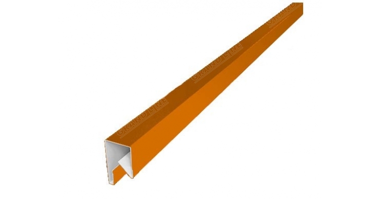 Планка П-образная заборная 20 0,5 Satin с пленкой RAL 2004 оранжевый