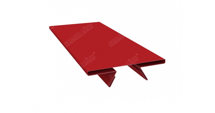 Планка стыковочная составная верхняя 0,45 PE с пленкой RAL 3011 коричнево-красный