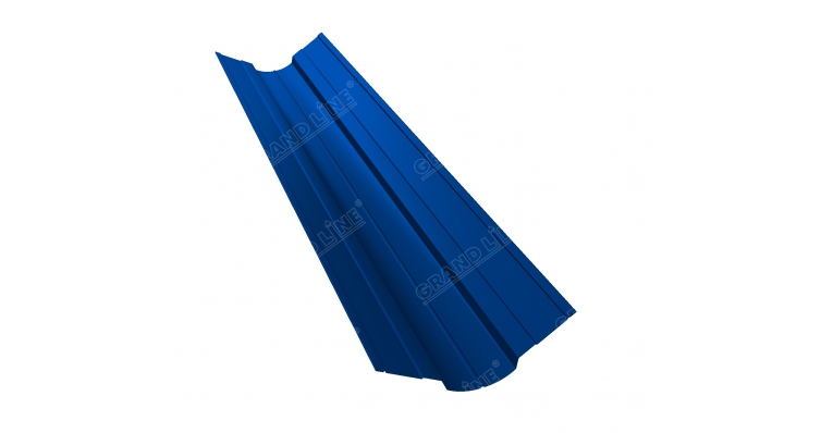 Планка ендовый верхней фигурной 70x70 0,5 Satin RAL 5002 ультрамариново-синий