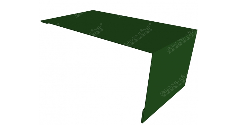 Планка мансардная 0,45 PE с пленкой RAL 6002 лиственно-зеленый