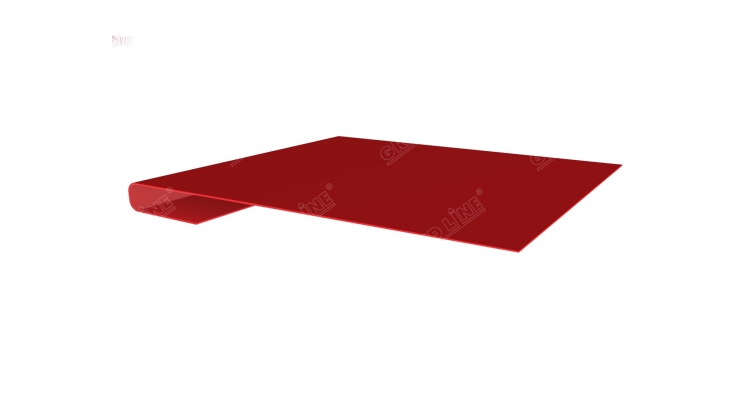 Планка завершающая 0,45 PE с пленкой RAL 3003 рубиново-красный