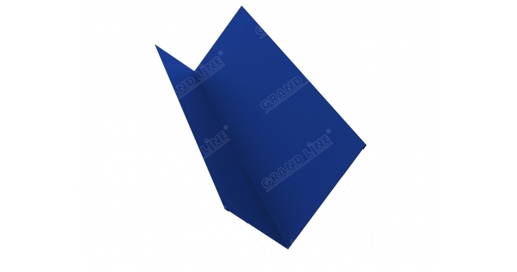 Планка примыкания 150х250 0,5 Satin с пленкой RAL 5002 ультрамариново-синий