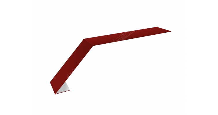 Планка капельник 100х60 0,5 Satin с пленкой RAL 3011 коричнево-красный