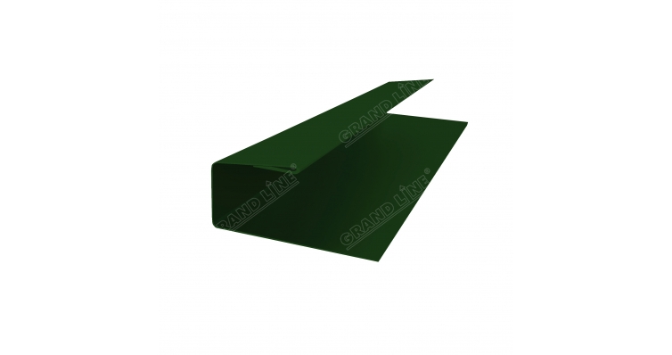 J-Профиль 18мм 0,5 Quarzit lite с пленкой RAL 6005 зеленый мох