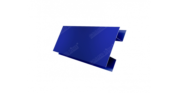 Планка H-образная 0,45 PE с пленкой RAL 5002 ультрамариново-синий