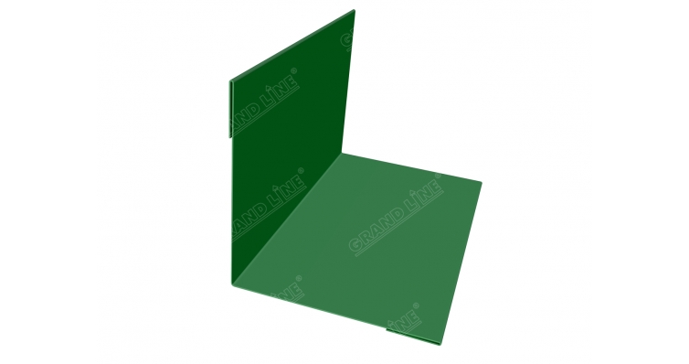 Угол внутренний 110х110 0,5 Satin с пленкой RAL 6002 лиственно-зеленый