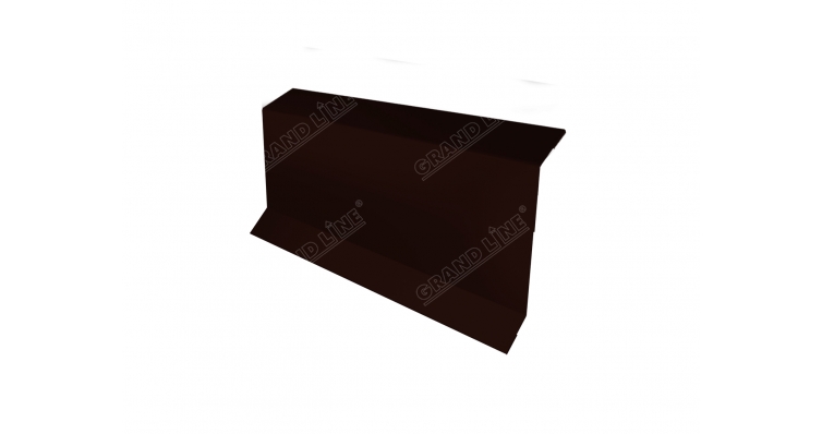 Планка примыкание в штробу 60 Grand Line 0,5 Rooftop Matte RR 32 темно-коричневый