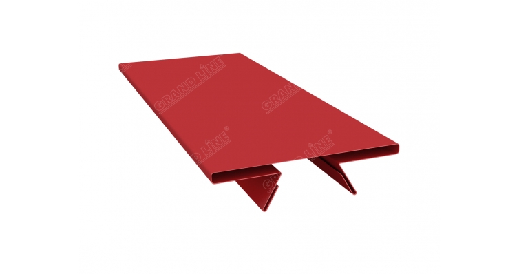 Планка стыковочная составная верхняя 0,45 PE с пленкой RAL 3003 рубиново-красный