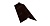 Планка конька плоского 115х30х115 0,5 GreenCoat Pural Matt RR 32 темно-коричневый (RAL 8019 серо-кор