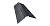 Планка конька фигурного 150x150 0,5 GreenCoat Pural RR 23 темно-серый (RAL 7024 мокрый асфальт)