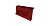 Планка примыкание в штробу 60 0,45 PE с пленкой RAL 3011 коричнево-красный