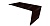 Планка мансардная 0,5 Satin с пленкой RR 32 темно-коричневый