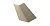 Планка ендовы верхней 145х145 0,5 Satin с пленкой RAL 1015 светлая слоновая кость