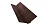 Планка ендовы верхней фигурной 100x100 0,5 Satin RAL 8017 шоколад
