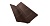 Планка ендовы верхней фигурной 150x150 0,5 Velur RAL 8017 шоколад