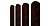 Штакетник Круглый фигурный 0,5 Velur RR 32 темно-коричневый
