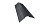 Планка конька фигурного 100x100 0,5 GreenCoat Pural RR 23 темно-серый (RAL 7024 мокрый асфальт)