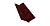 Планка ендовы верхней 115х30х115 0,45 Drap RAL 3005 красное вино
